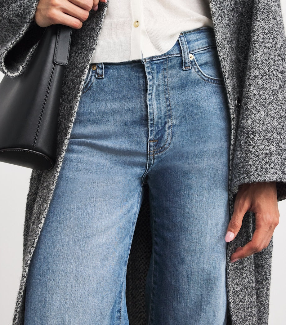 7 For All Mankind Blue Modern Dojo Soho Flared Jeans