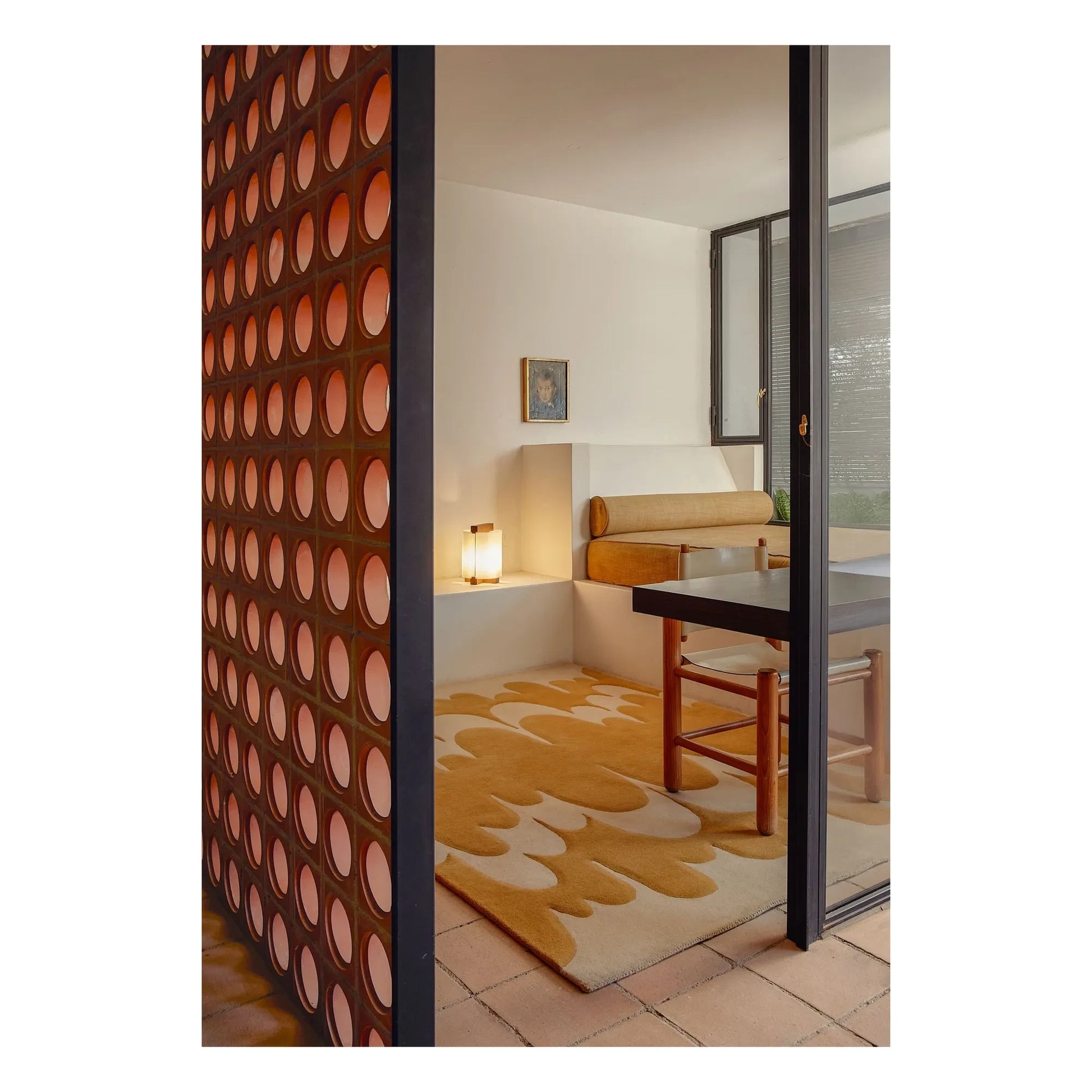 Nanimarquina - Echo wool rug, Lucia Eames | Ochre