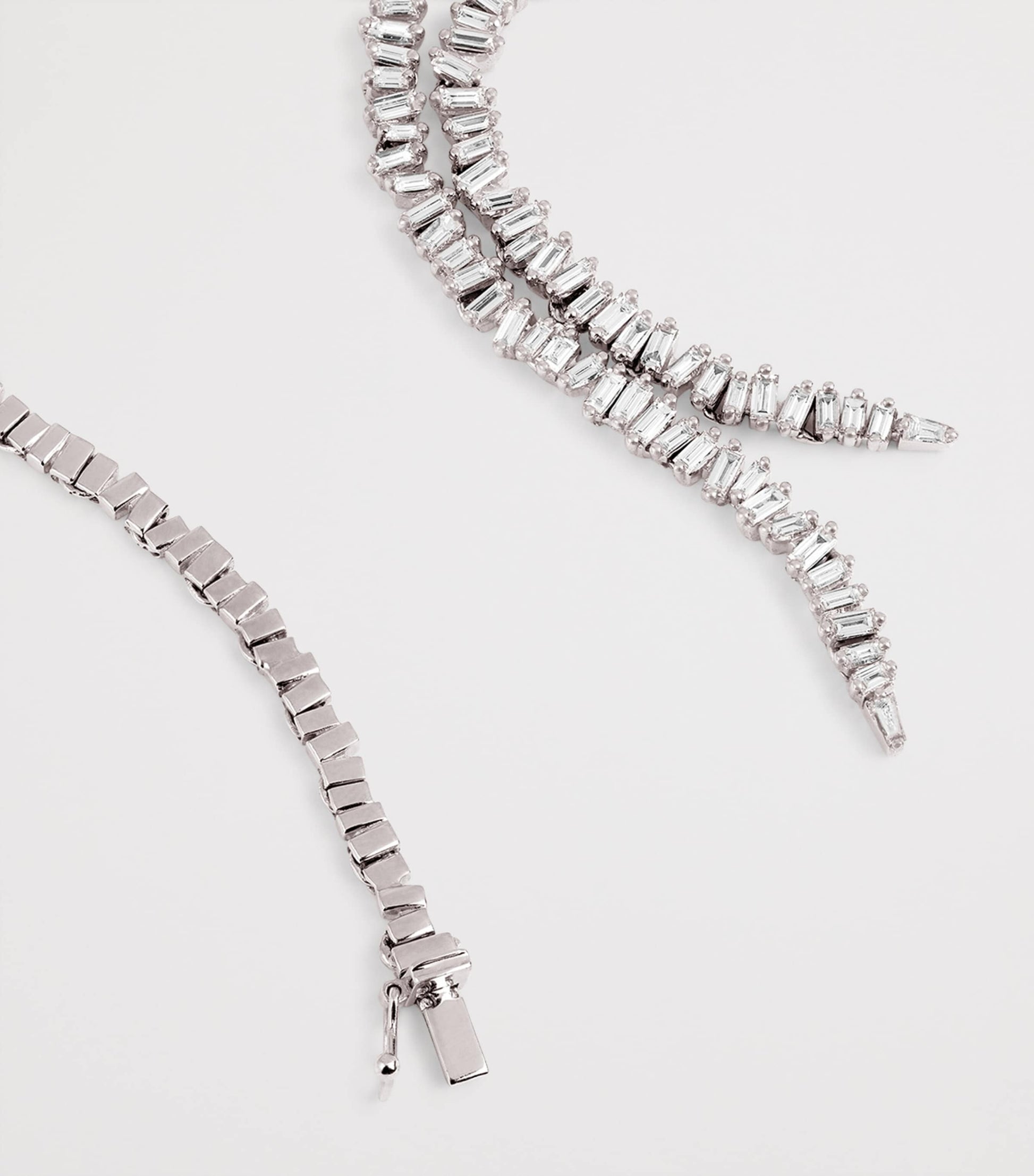 White Gold and Diamond Tennis Necklace