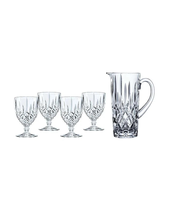 Кана за вода и комплект чаши Nachtmann Nobles 1 L/350 ml (5 броя)