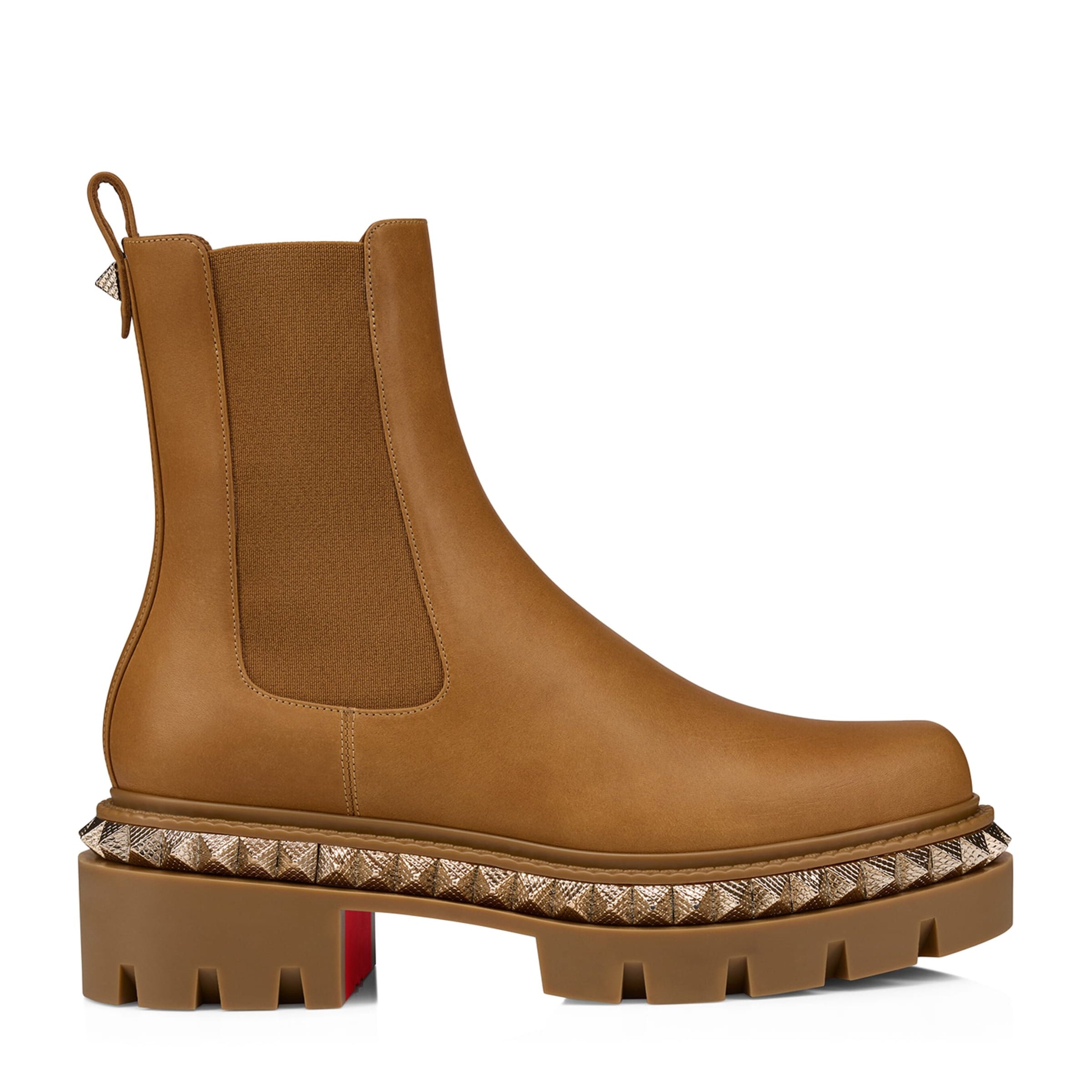 Christian Louboutin Brown St Emilia Pyraclou Leather Chelsea Boots