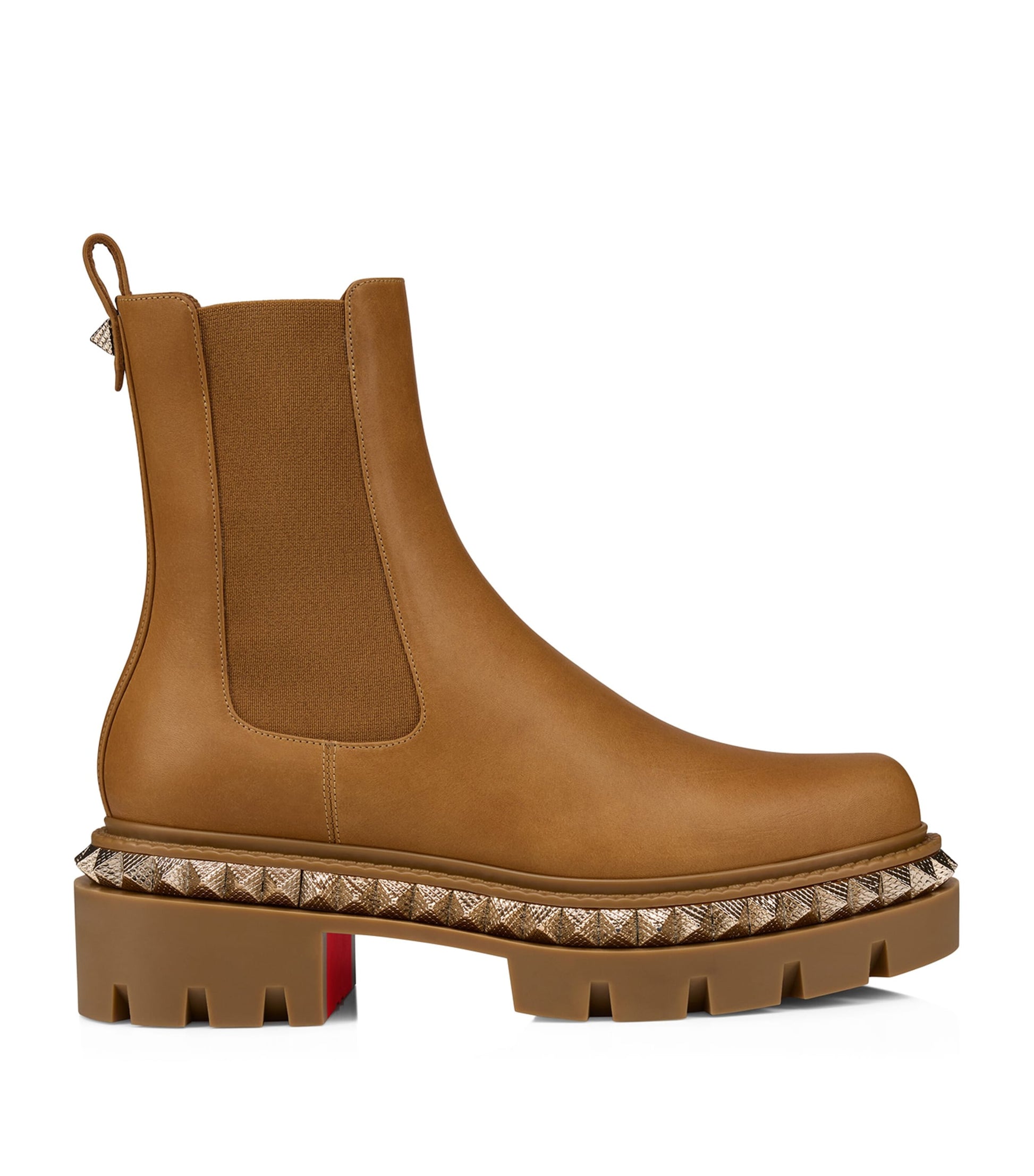 Christian Louboutin Brown St Emilia Pyraclou Leather Chelsea Boots