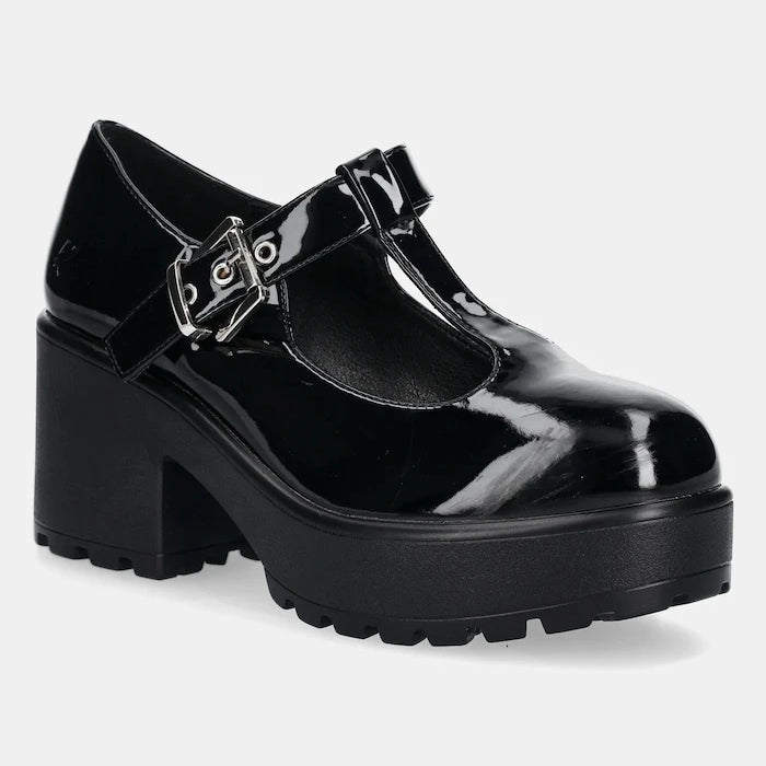 Koi Footwear SAI BLACK MARY JANES ‘PATENT EDITION’ Kalın Topuklu Ayakkabı