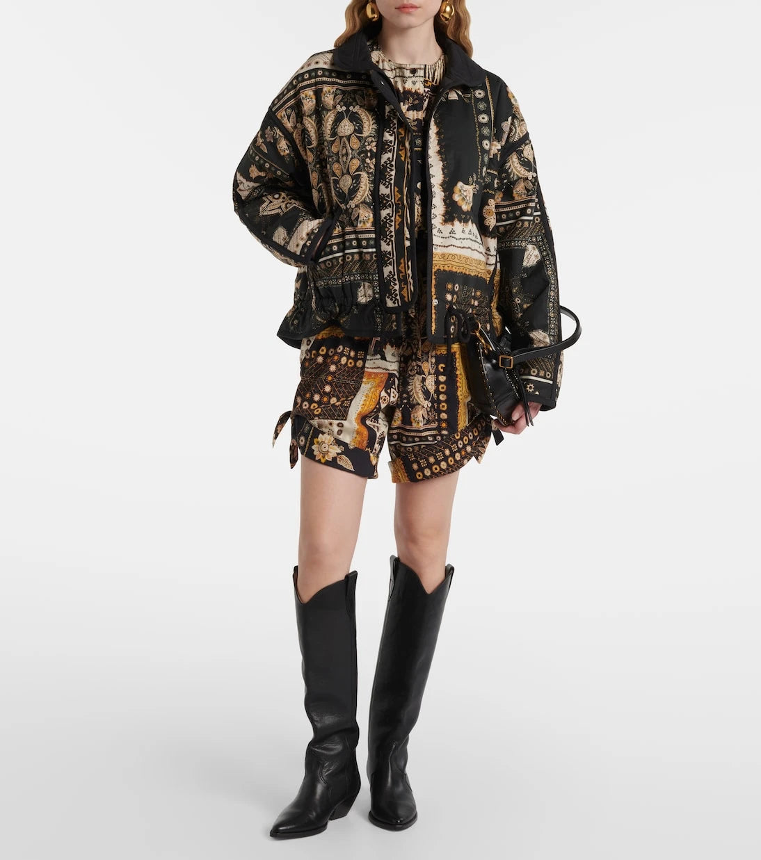 Marant Etoile - Granger printed cotton bomber jacket