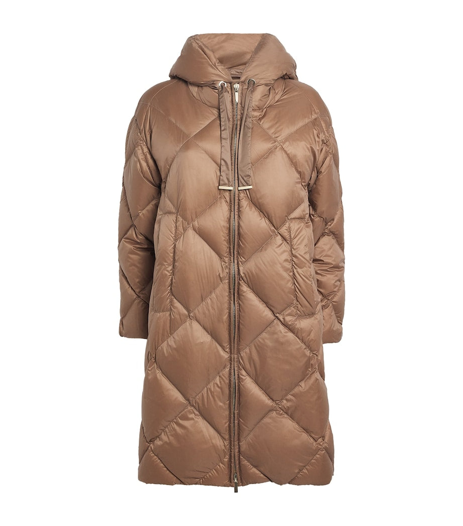 Max Mara Brown Down Water-Resistant The Cube Coat