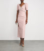 Huishan Zhang Pink Embellished Myrna Maxi Dress