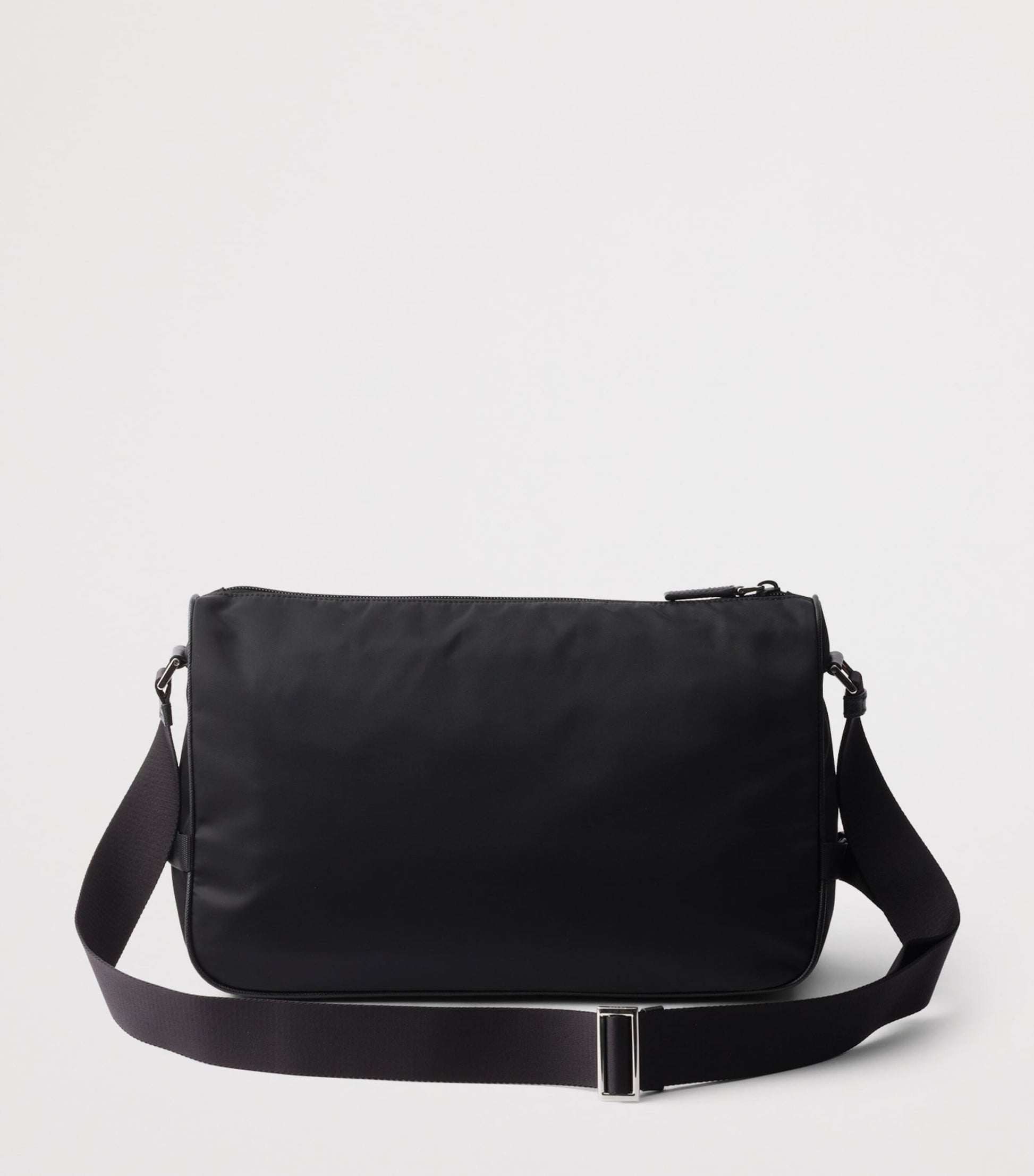 Prada Large Re-Nylon and Leather Messenger Bag