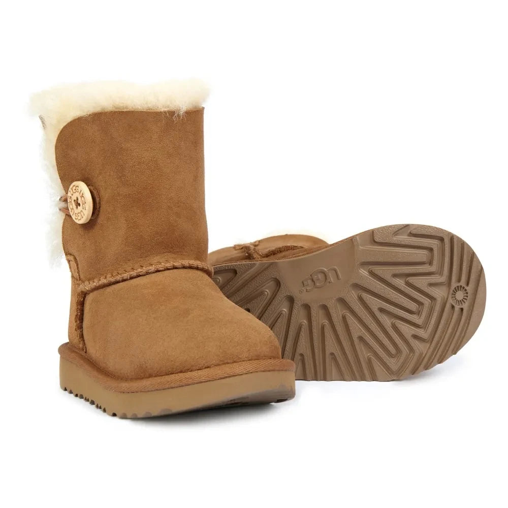 UGG - Bailey Button II Fur Lined Suede Boots | Camel