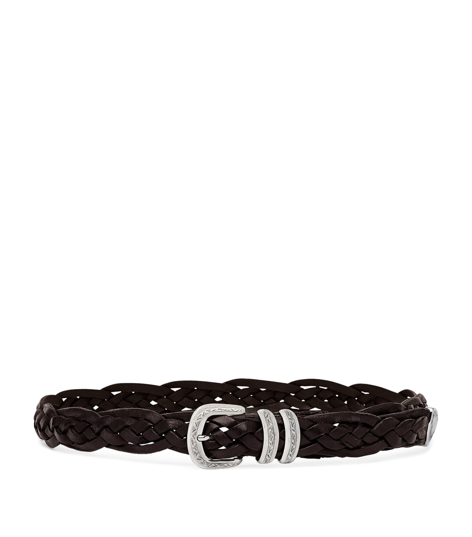 Brunello Cucinelli Leather Woven Belt