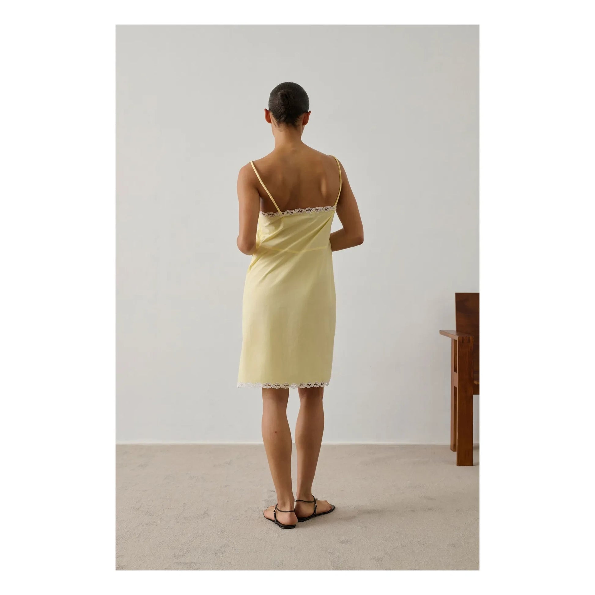 Soeur - Hillary Cotton Dress | Pale yellow