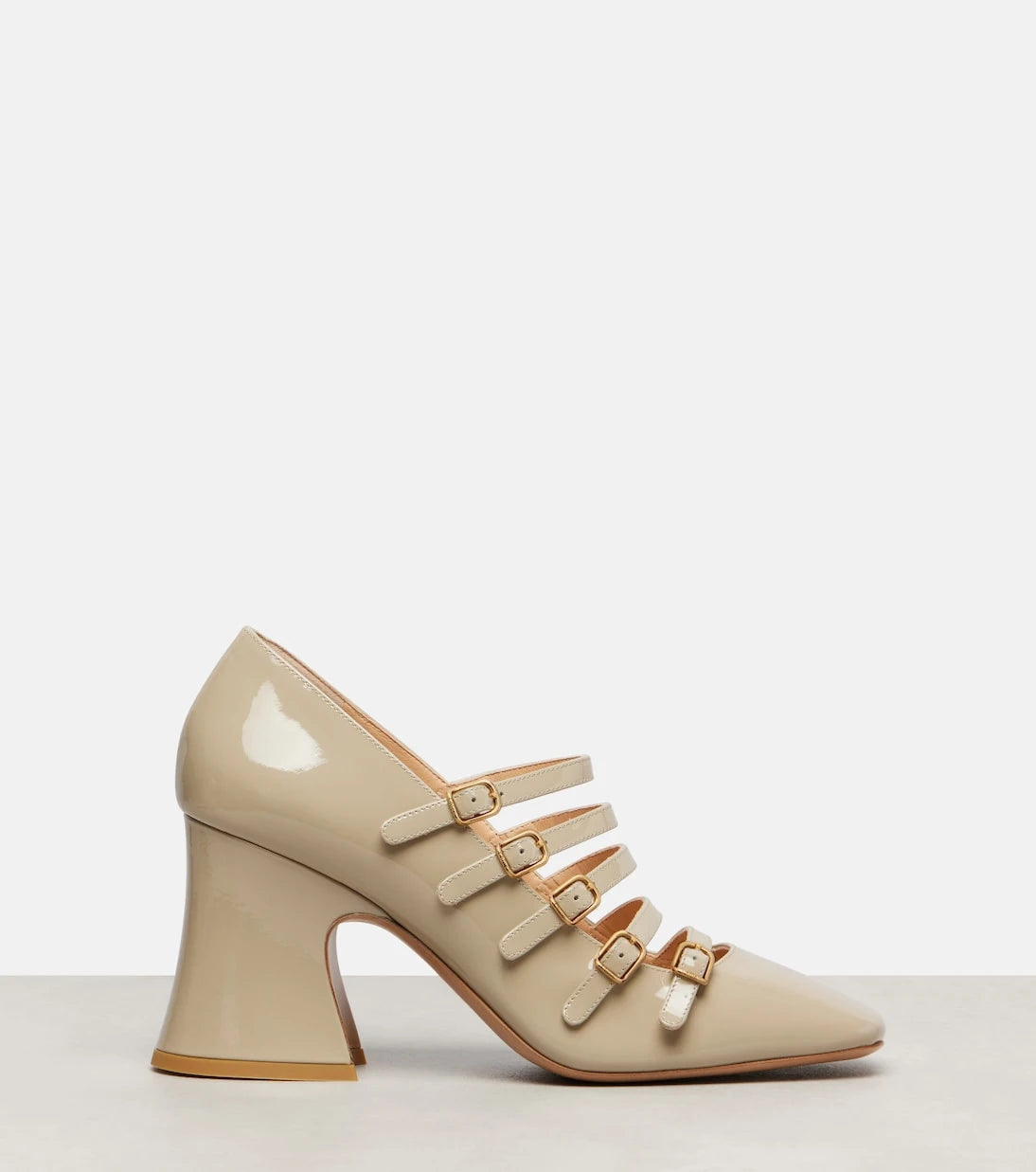 Chloé - Janis 80 patent leather Mary Jane pumps