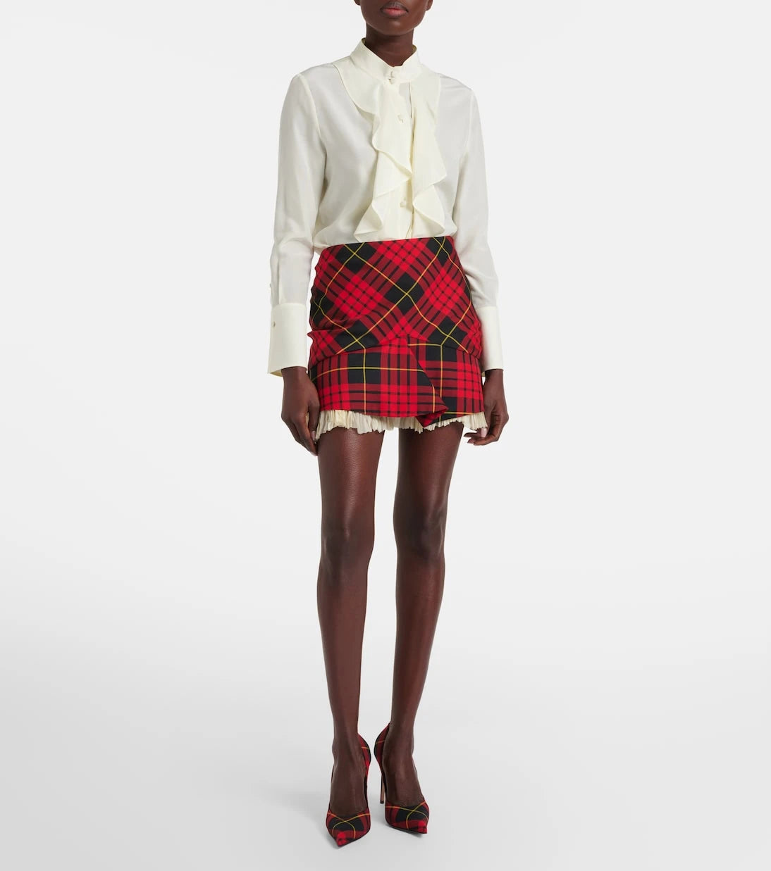 McQueen - Ruffled silk blouse