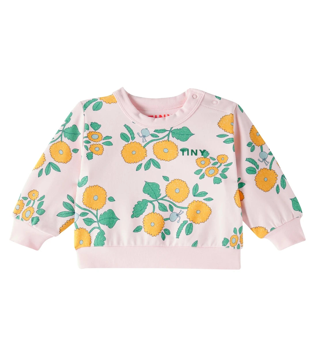 Tinycottons - سويت شيرت مزيج قطن جيرسي بنقشة Baby Flowers