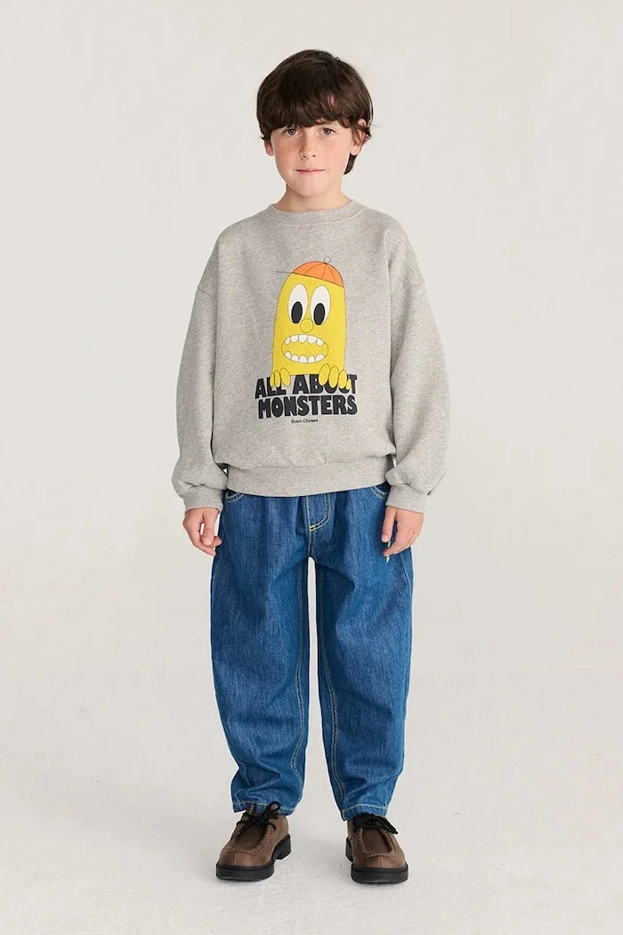 Bobo Choses çocuk pamuklu sweatshirt Bigtooth Lemon
