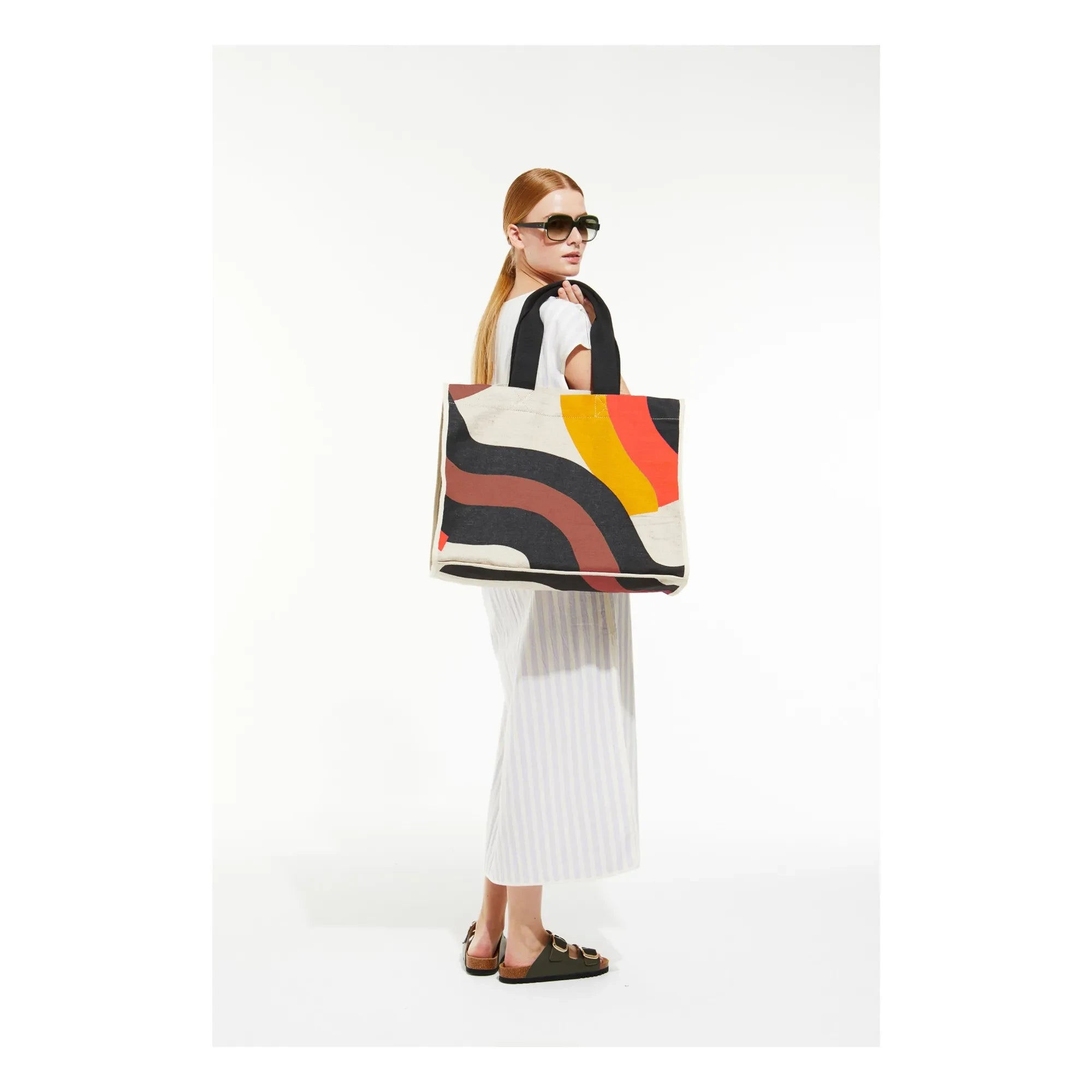 Mapoésie - Barth beach bag | Orange