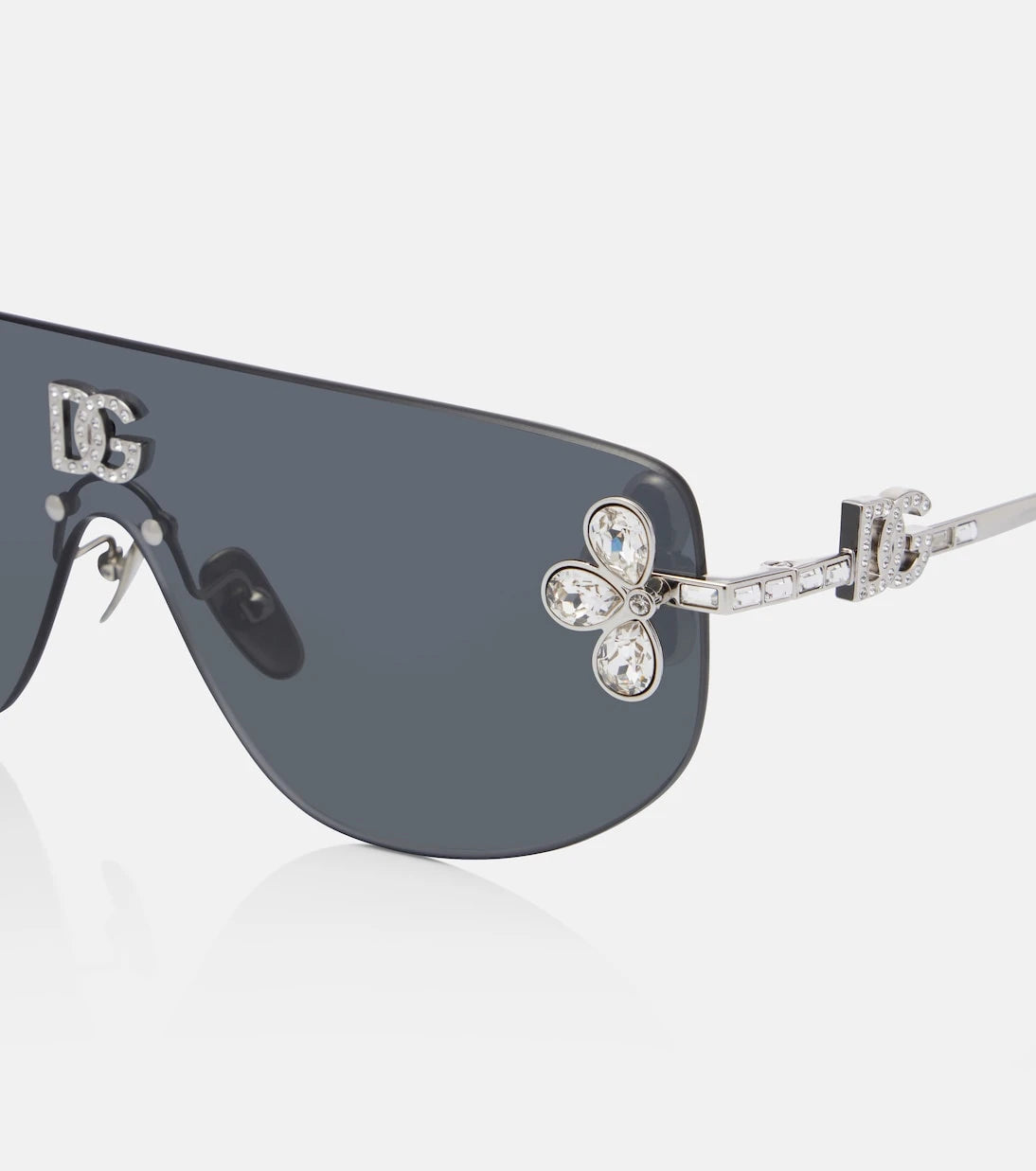Dolce&Gabbana - DG crystal-embellished aviator sunglasses