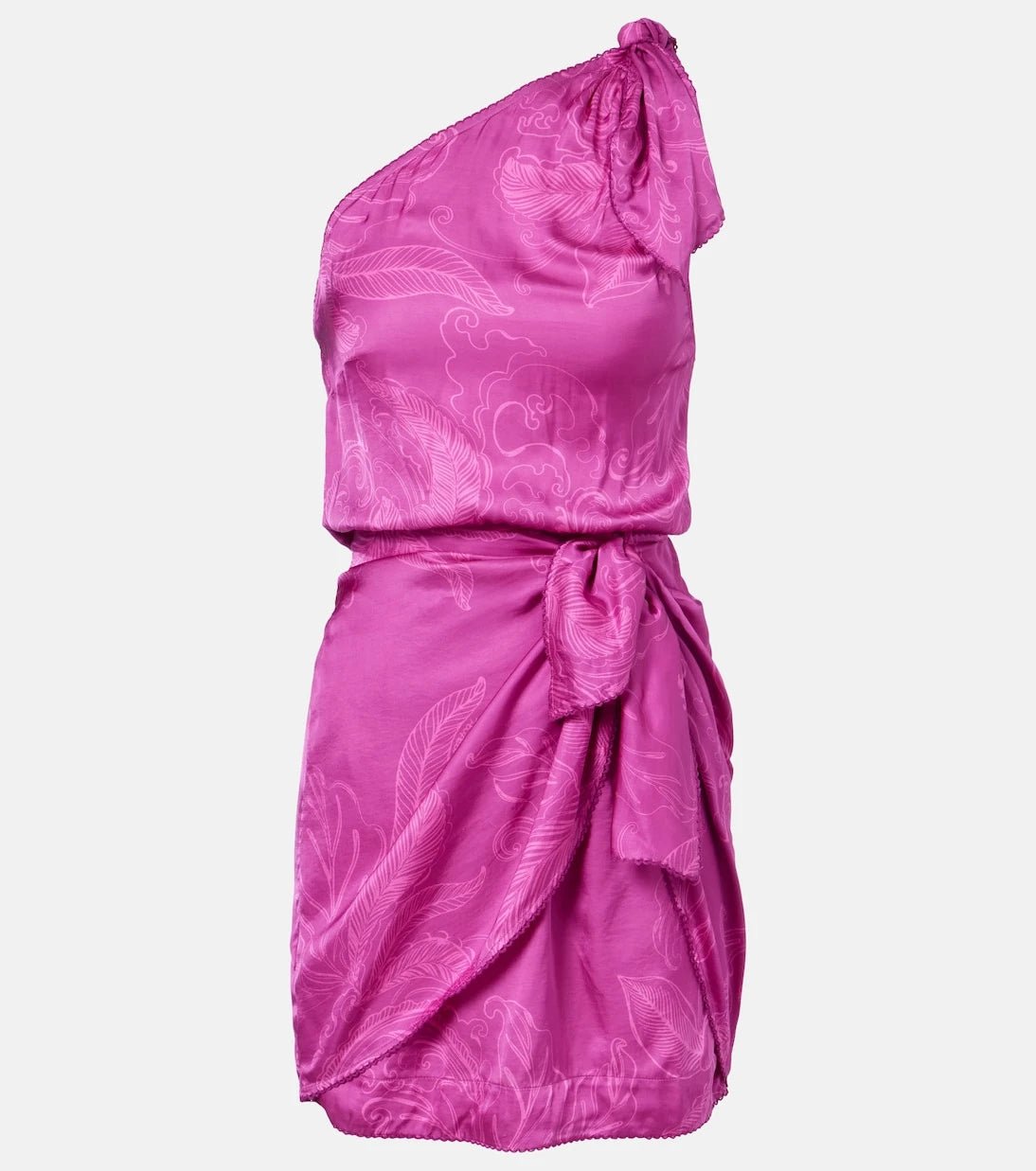 Poupette St Barth - Celie satin jacquard minidress