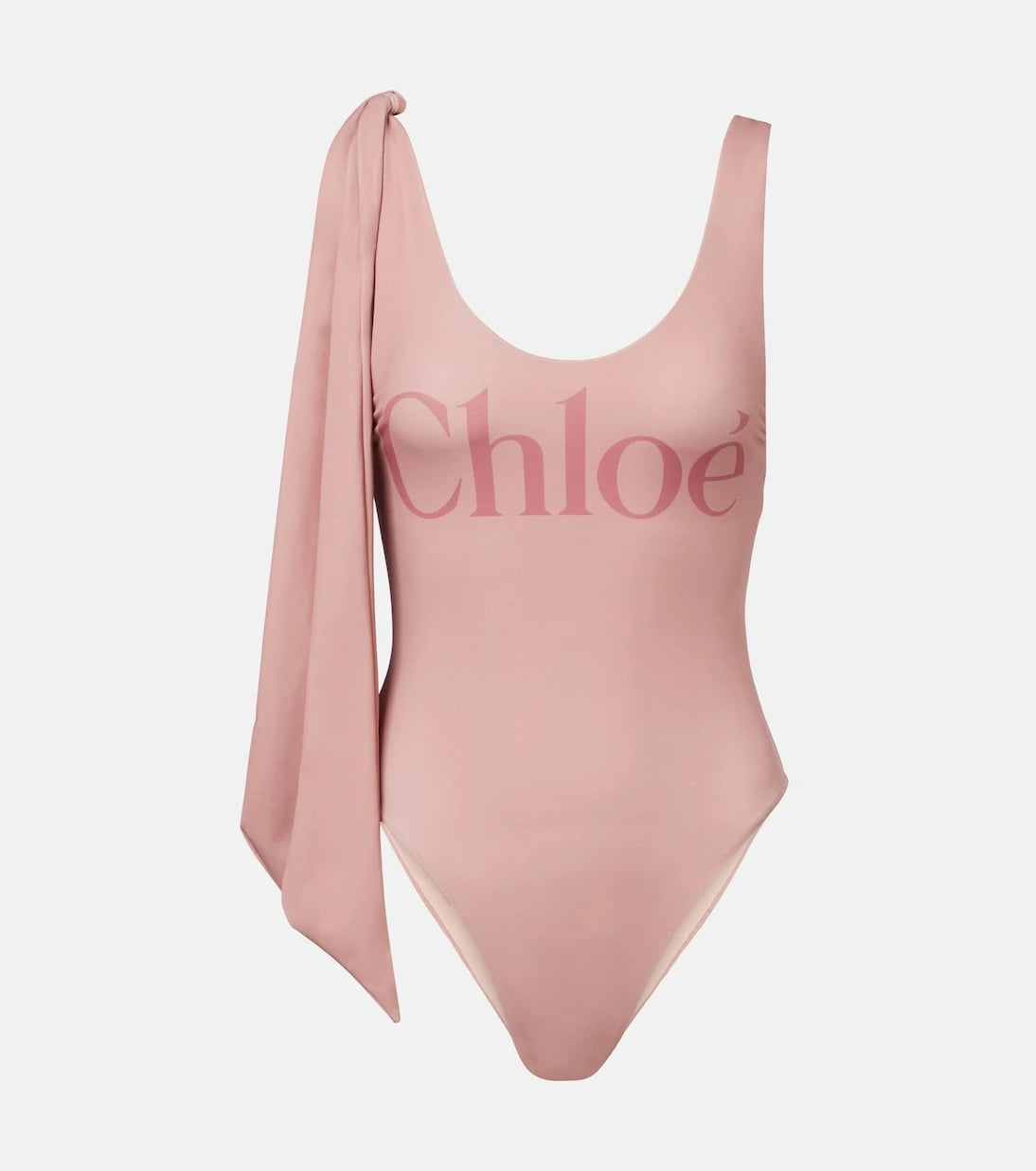 Chloé - Knotted logo swimsuit