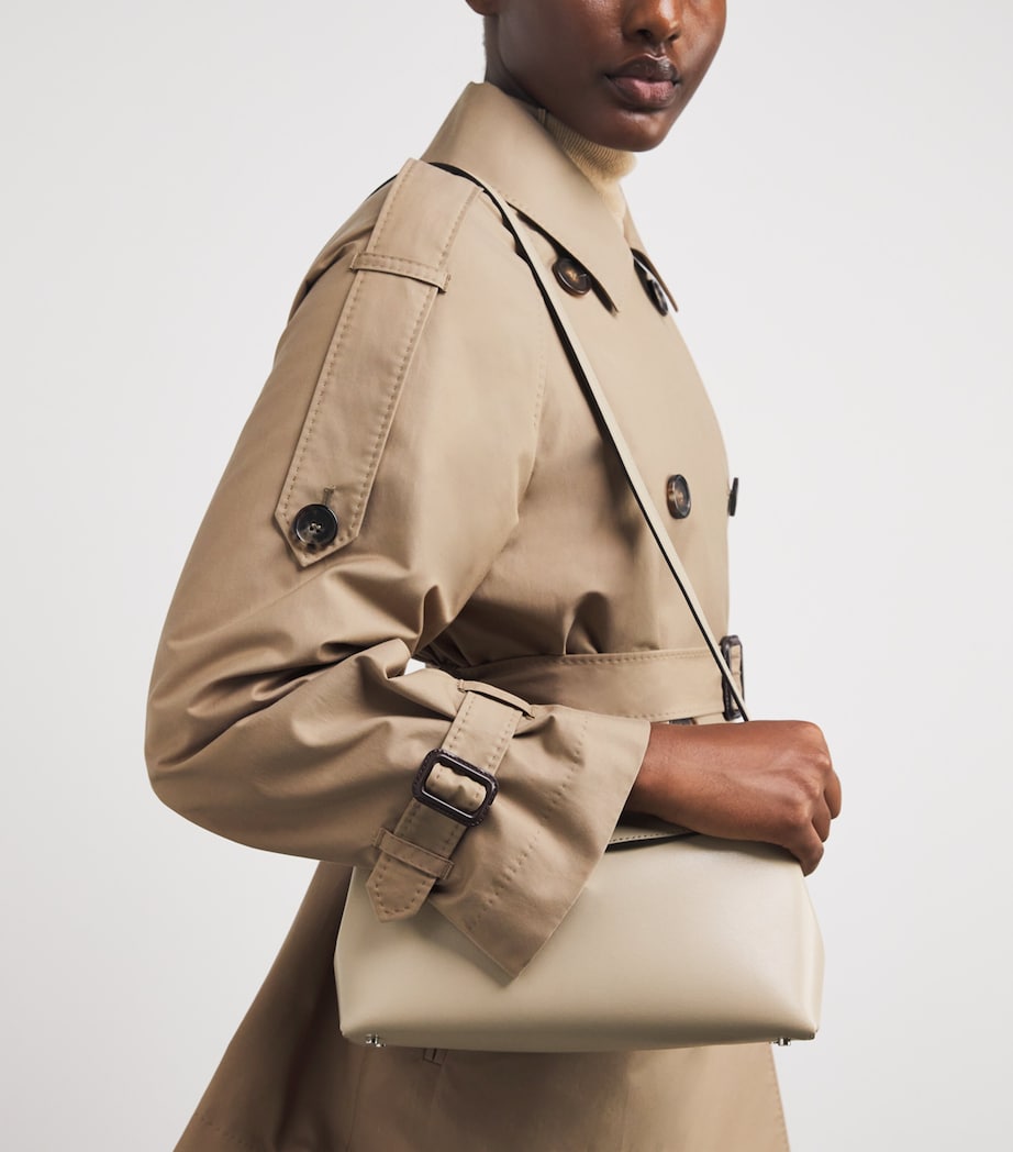 Max Mara Beige Double-Breasted Raincoat