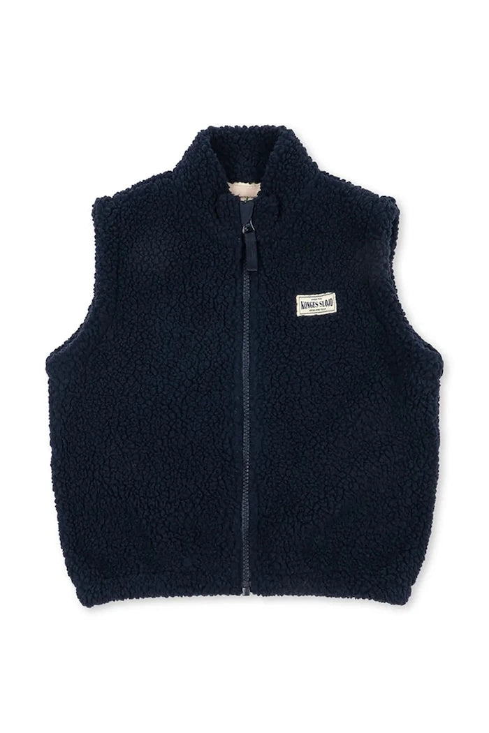 Çocuklar için polar yelek JODY SOLID TEDDY VEST GRS