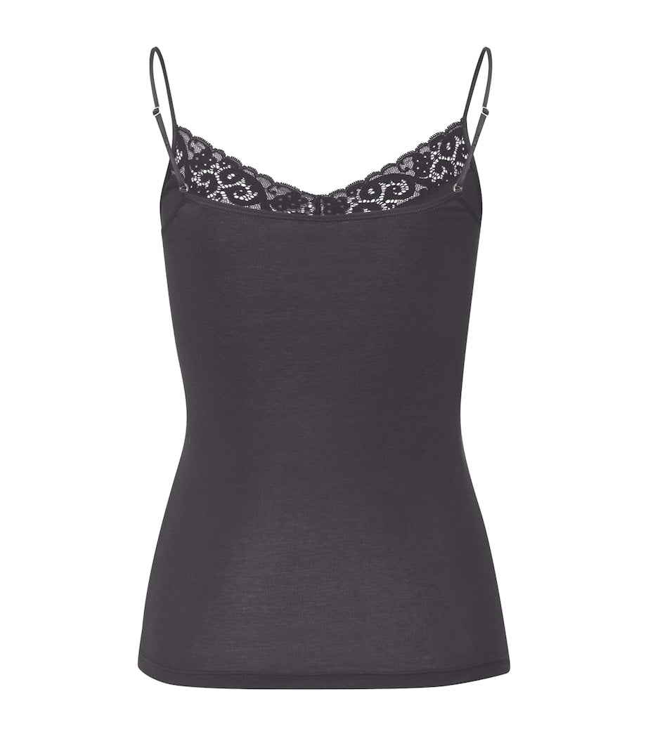 Black Mercerised Cotton Moments Camisole