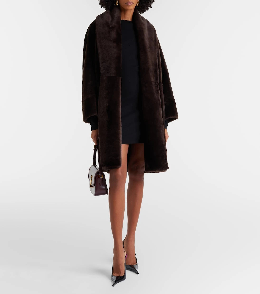 Nour Hammour - Juno shearling wrap coat