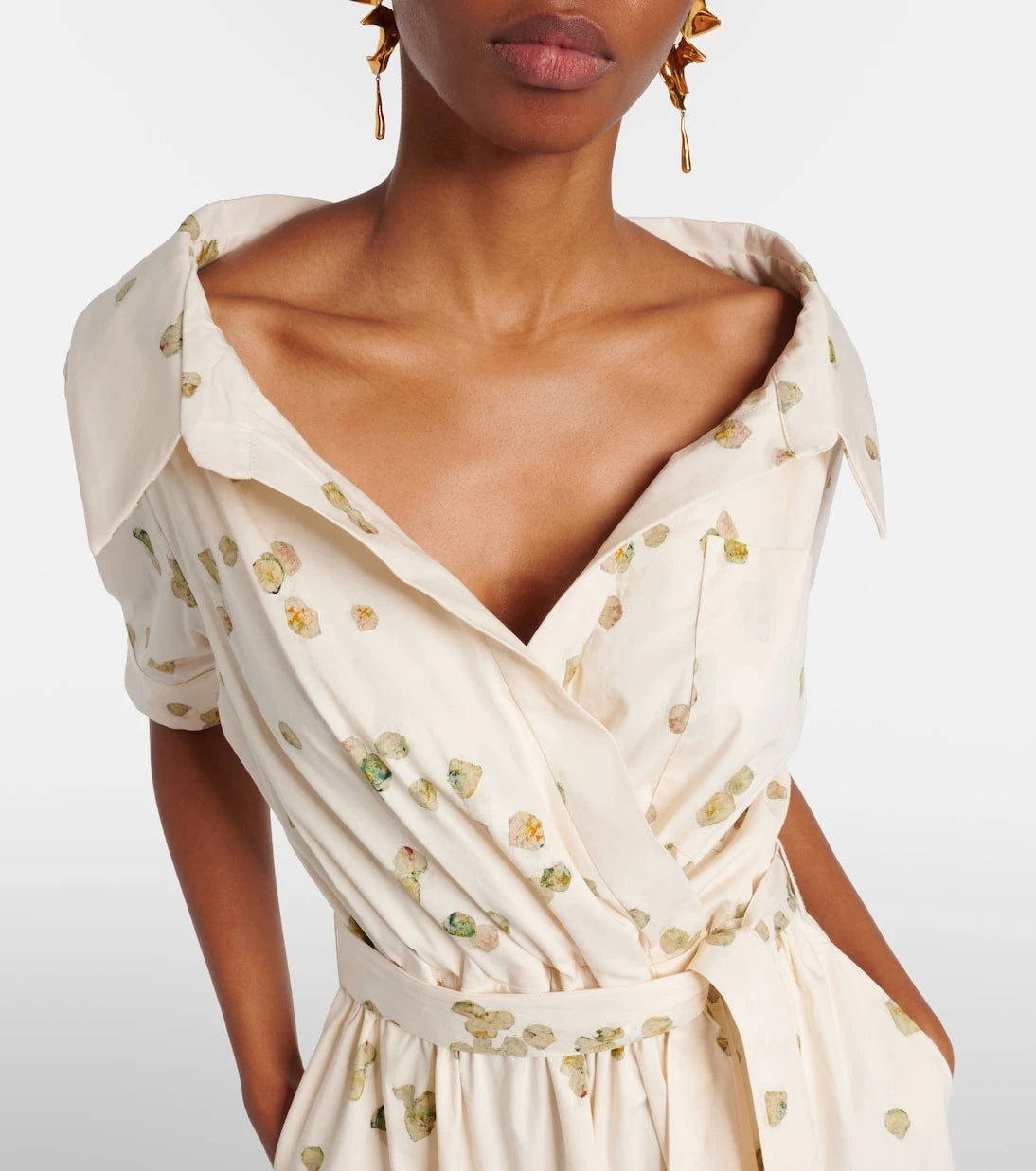 Altuzarra - Lydia floral cotton-blend wrap dress