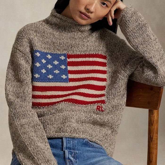 Polo Ralph Lauren düşük balıkçı yaka kadın yünlü kazak