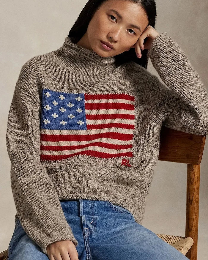 Polo Ralph Lauren düşük balıkçı yaka kadın yünlü kazak