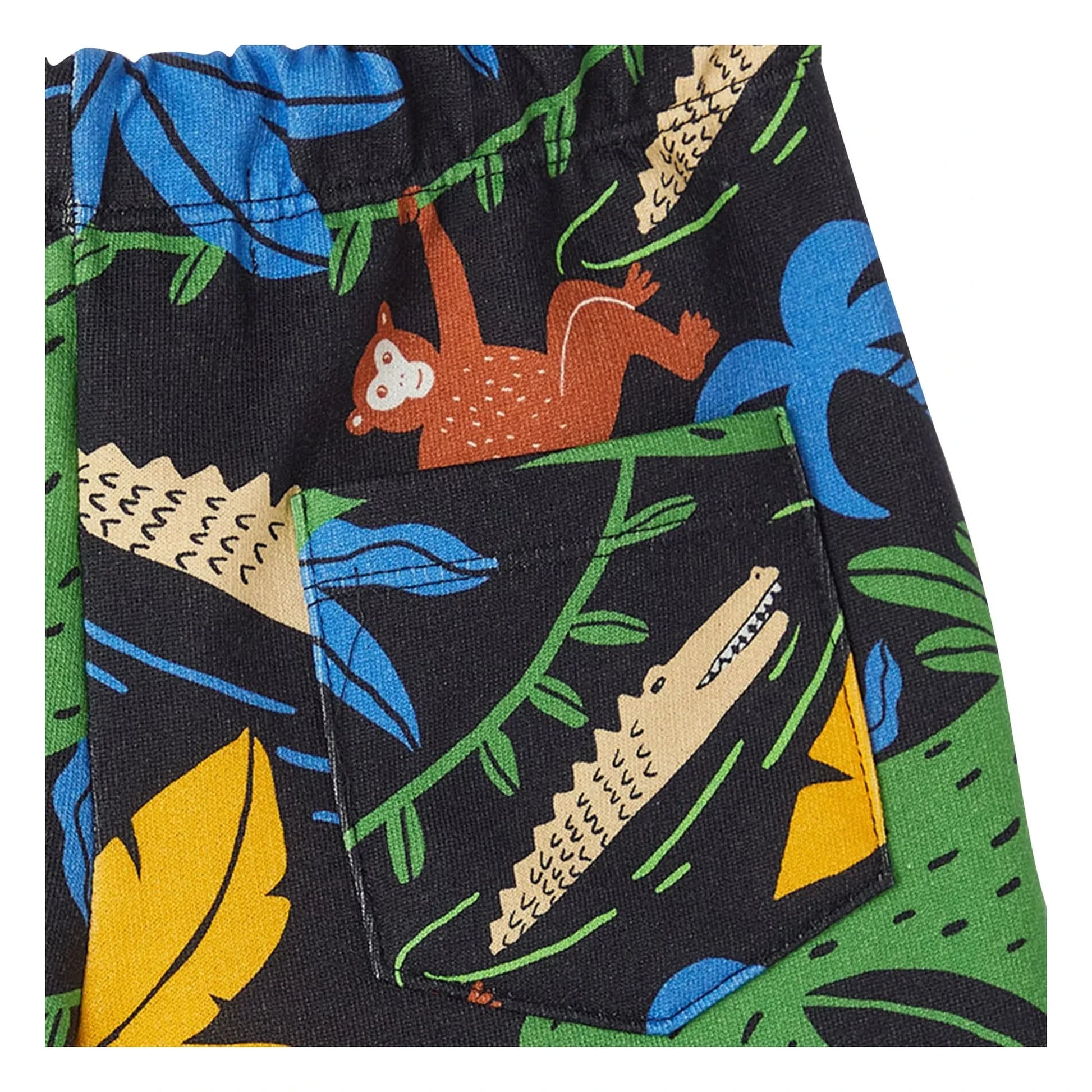 Fabula - Bermuda Molleton Jungle | Black