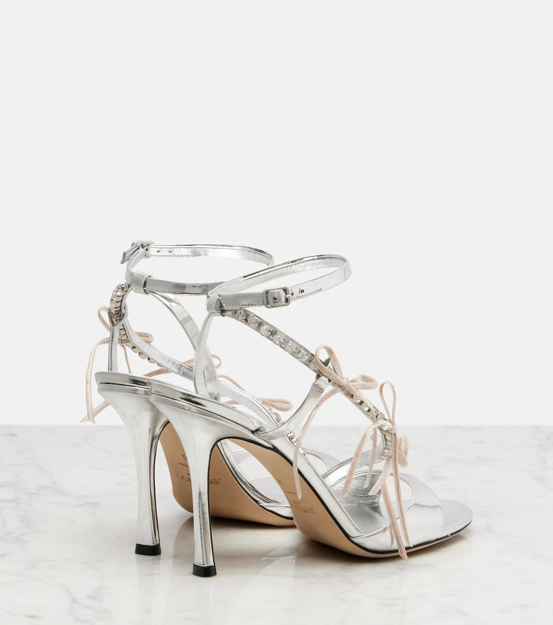 Jimmy Choo - Lula 100 metallic leather sandals