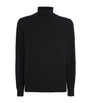 Black Cashmere Quarter-Zip Sweater
