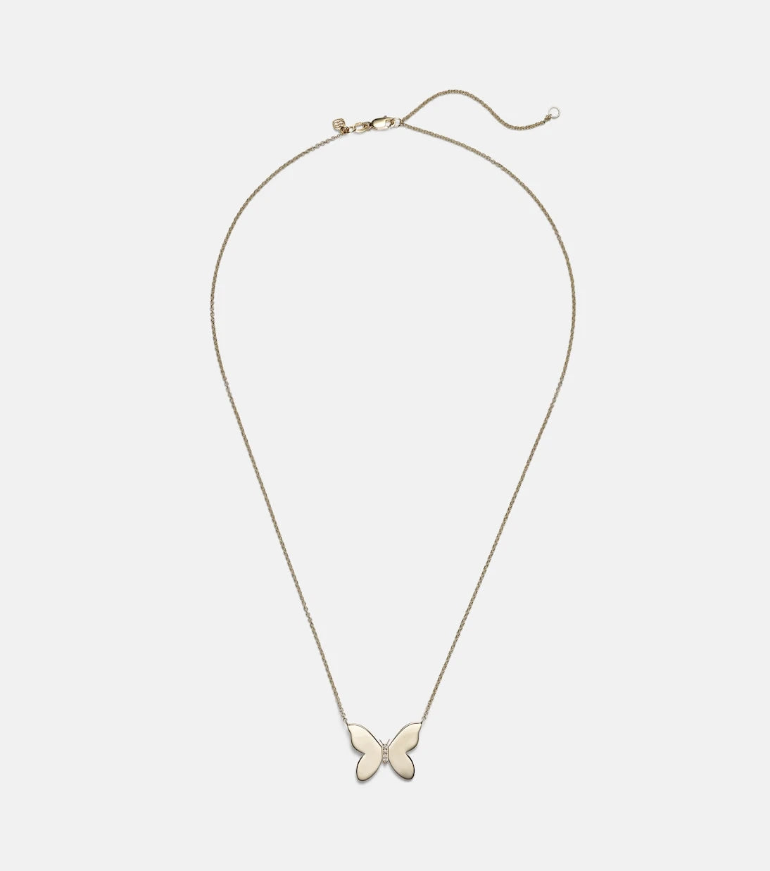 Sydney Evan - Butterfly 14kt gold necklace with diamonds