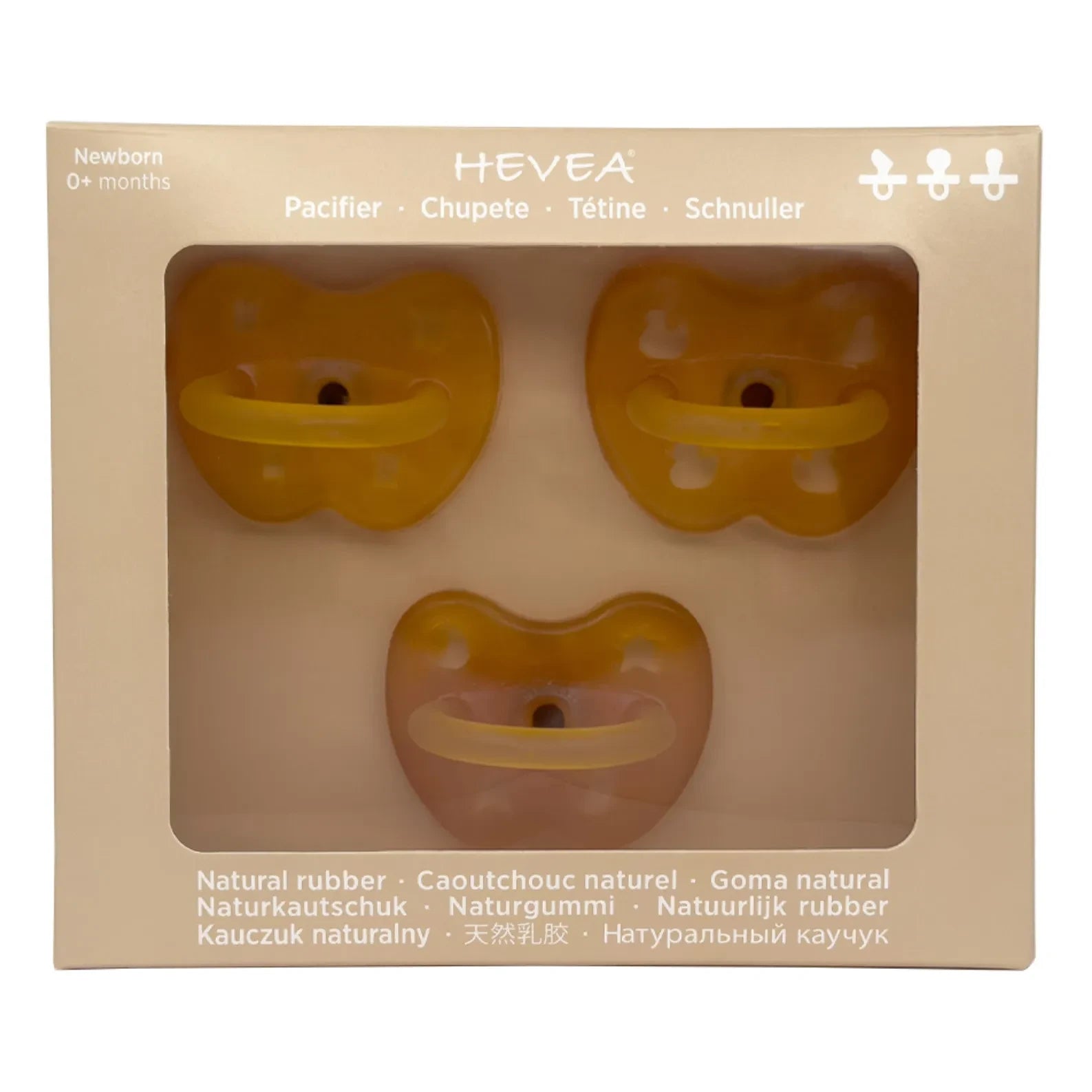 Hevea - Set of 3 Pacifiers Discovery Pack