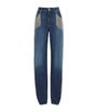 Stella McCartney Blue Chain Tassel Straight-Leg Jeans