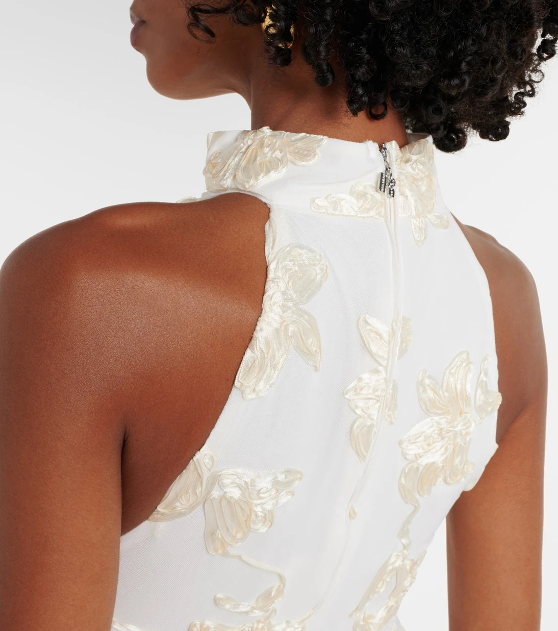 Rotate - Bridal floral-appliqué maxi dress