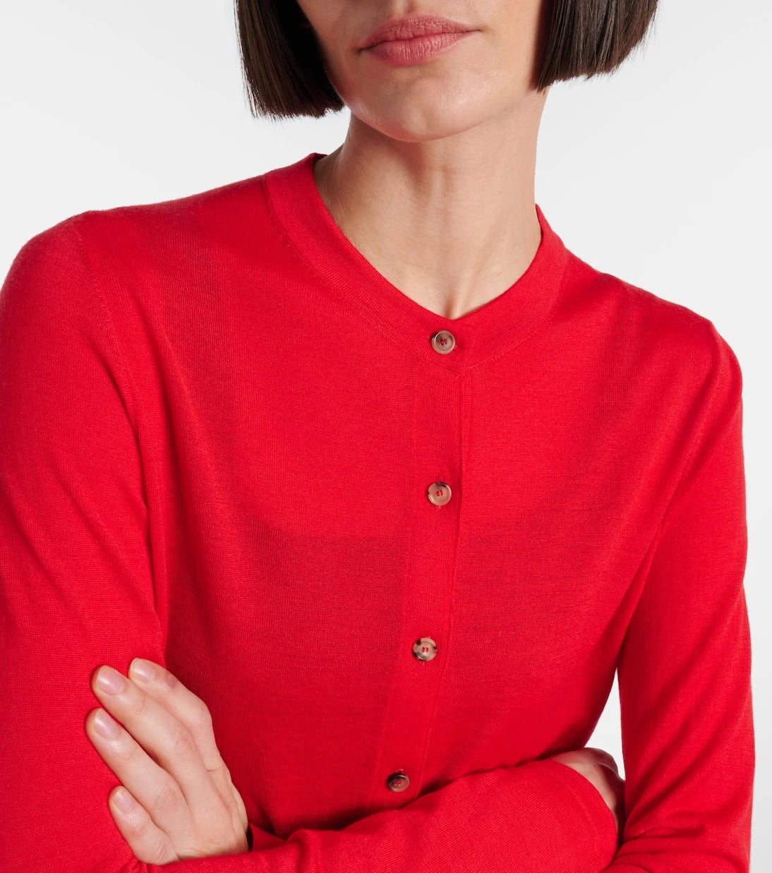 Khaite - Brieta wool-blend cardigan