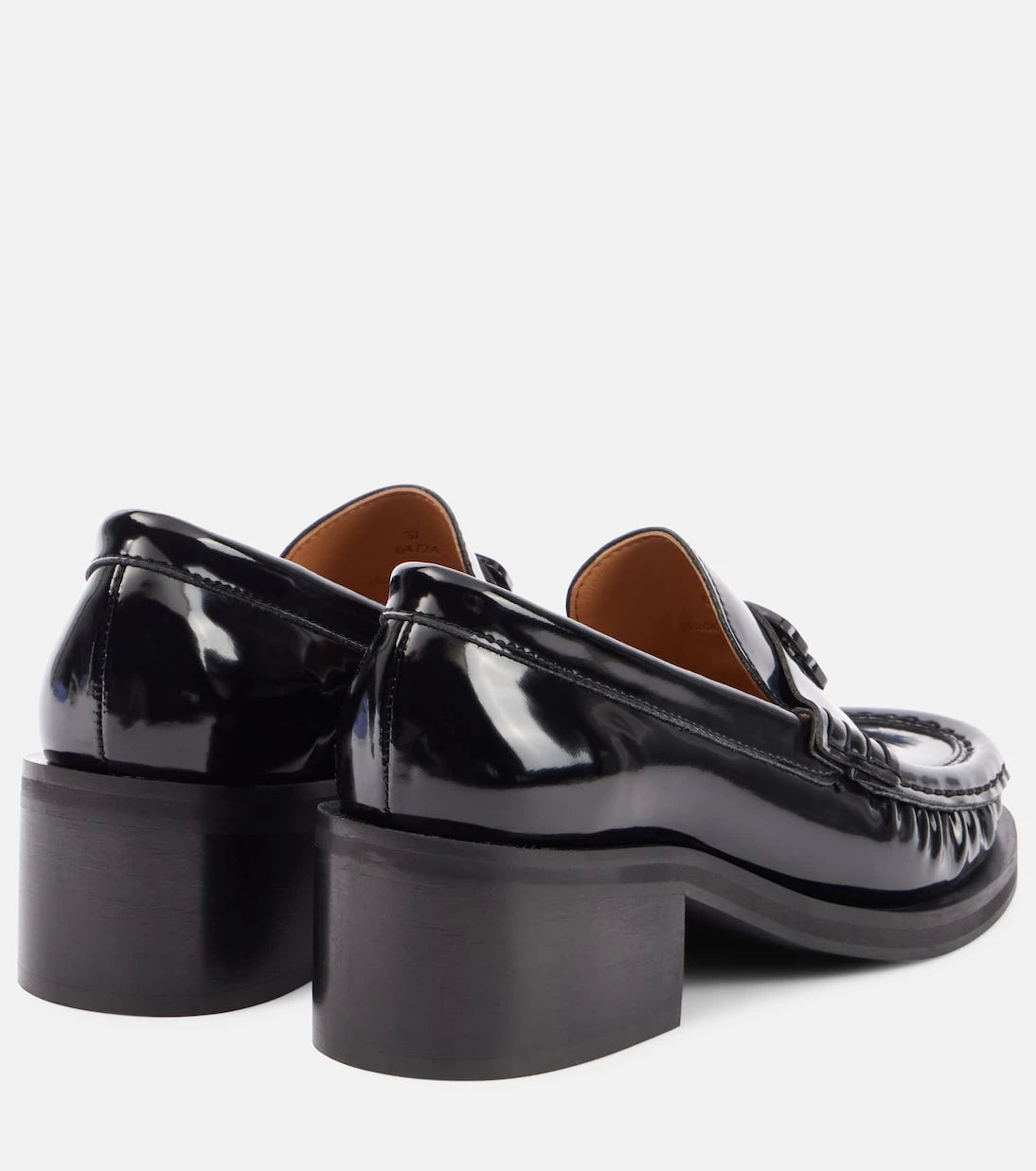 Ganni - Logo loafer pumps
