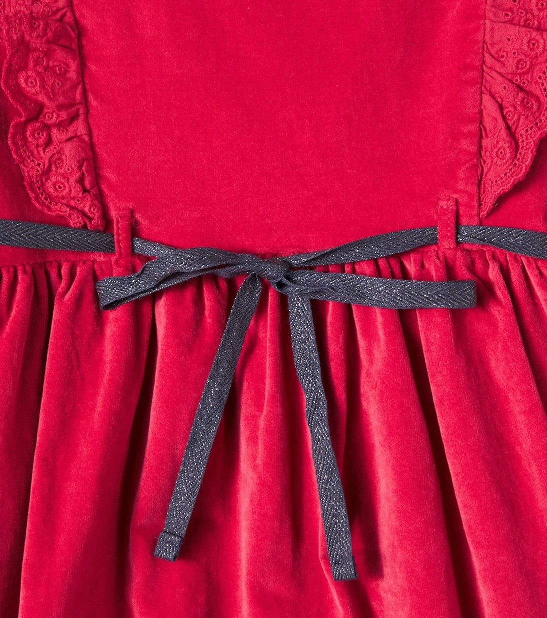 Cozmo - Osaka ruffled cotton velour dress