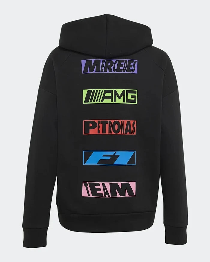 adidas Performance суичър с качулка за деца с памук MERCEDES