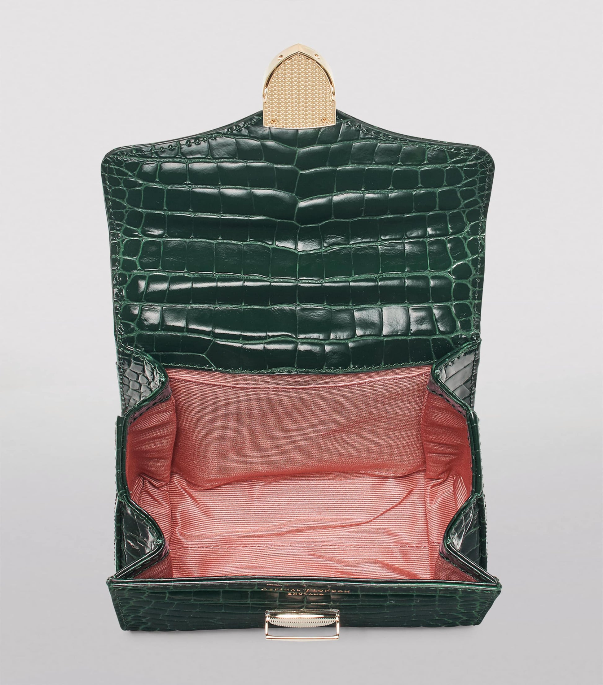 Aspinal Of London Green Mini Mayfair Top-Handle Bag