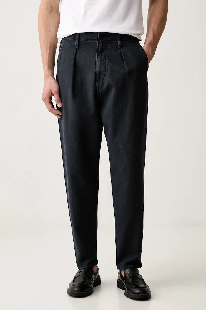 G-Star erkek pamuk pantolon Pleated Chino Relaxed Tapered