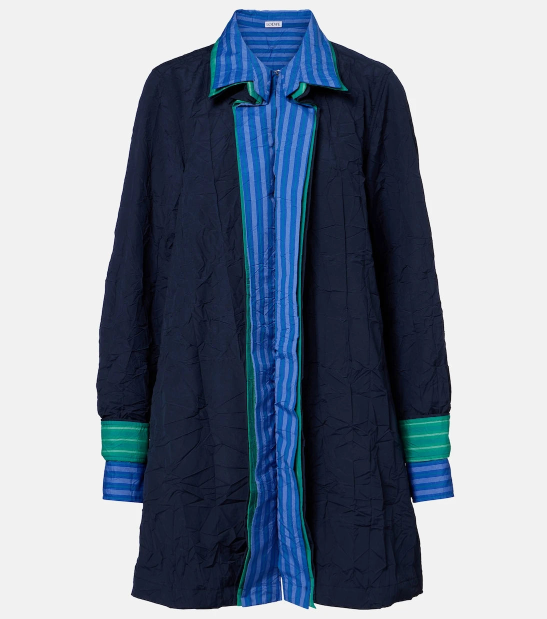 Loewe - Striped technical cotton-blend shirt dress