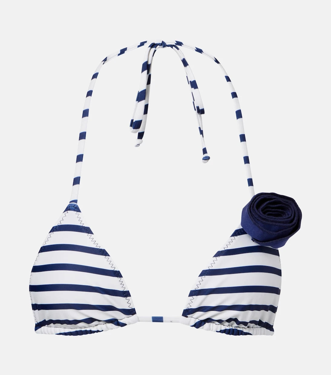 Same - Rose 90s floral-appliqué bikini top
