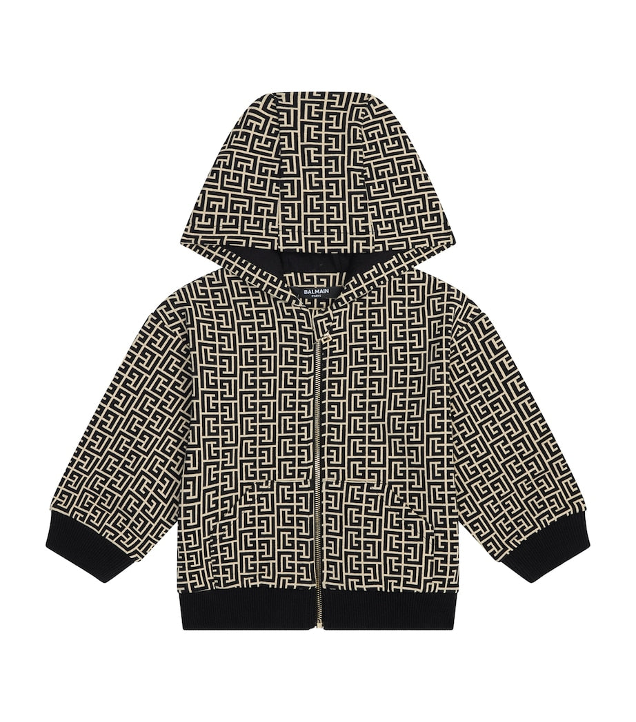 Balmain Kids Pattern Print Hoodie (6-36 Months)