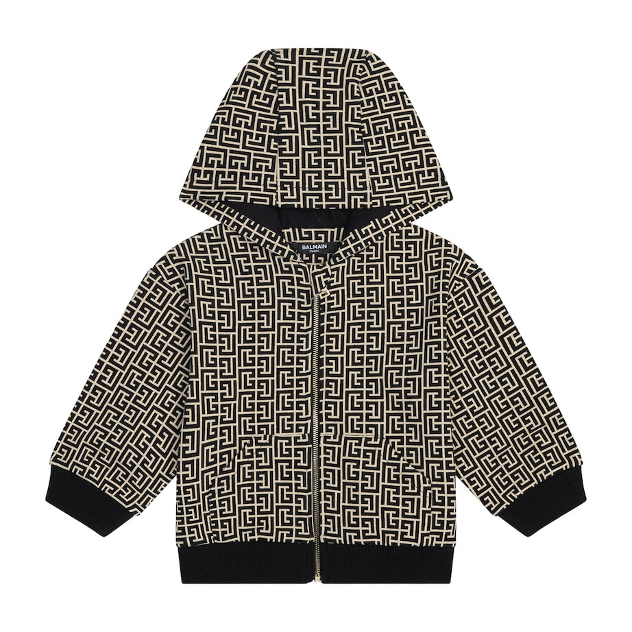 Balmain Kids Pattern Print Hoodie (6-36 Months)