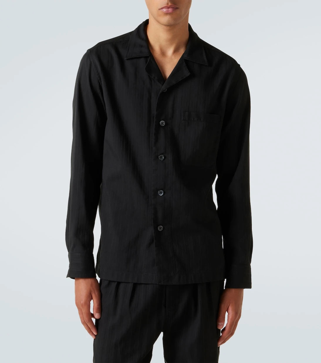 Tom Ford - Striped cotton and silk shirt