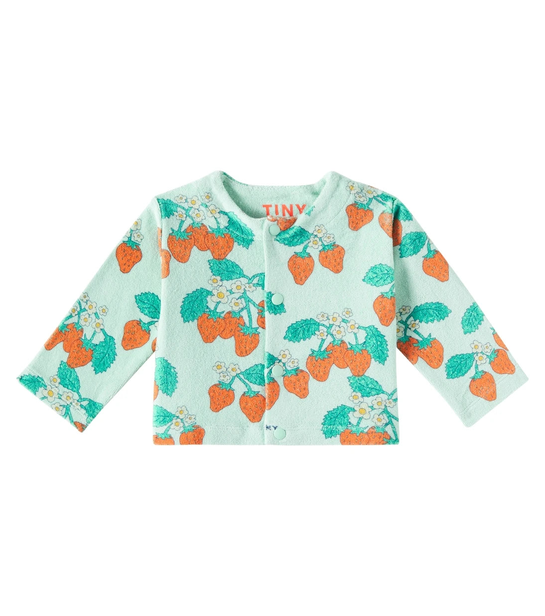Tinycottons - Baby Strawberries cotton terry jacket