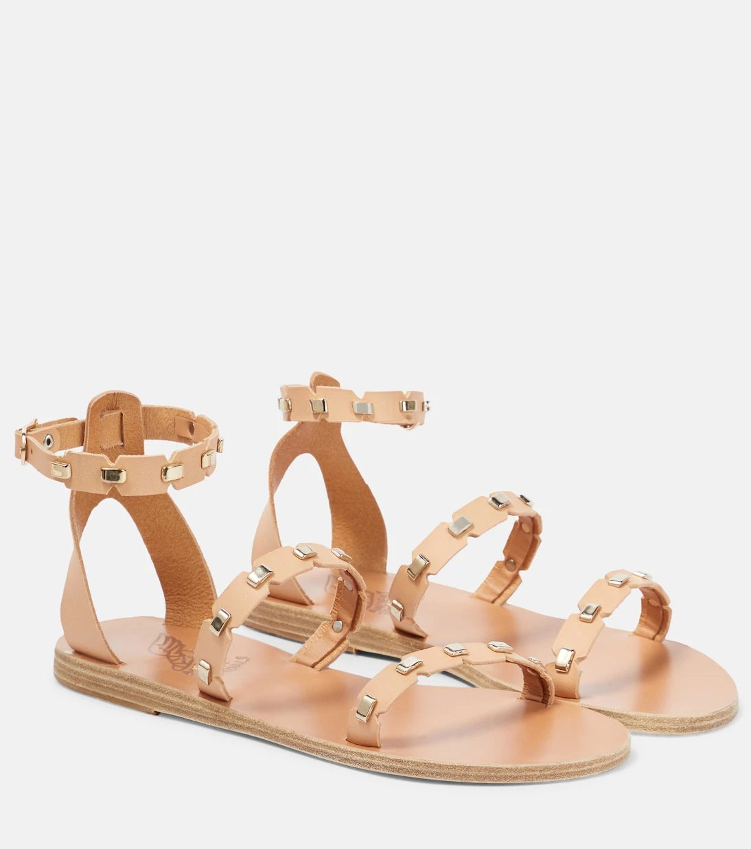 Ancient Greek Sandals - صنادل كوكو الجلدية المزيّنة