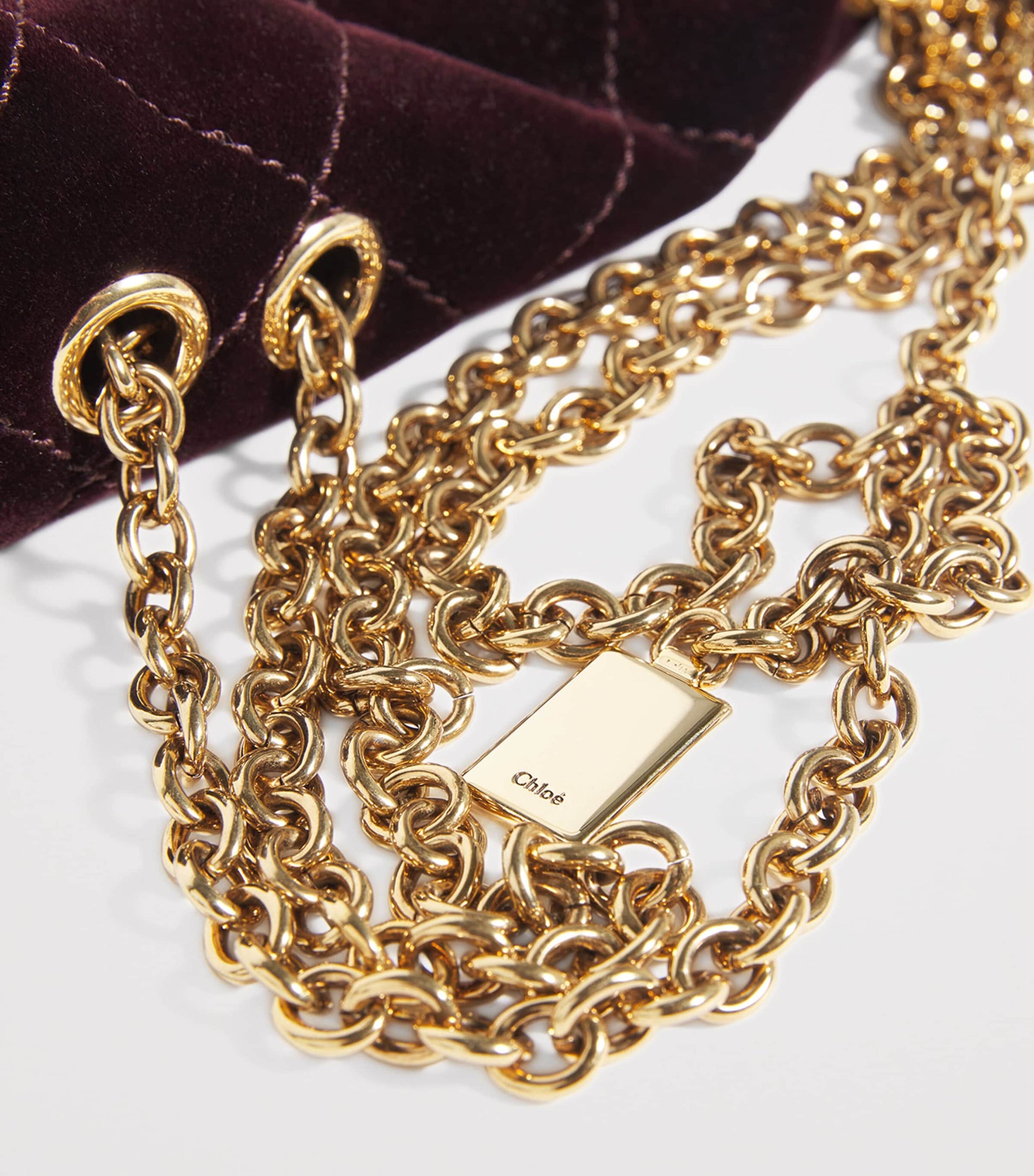 Chloé Small Velvet Heritage Shoulder Bag